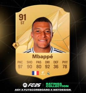 La note de Mbappé sur le nouveau EA FC. 