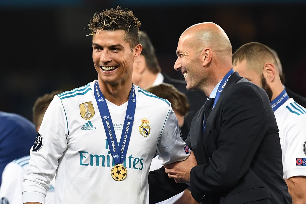 Cristiano Ronaldo et Zidane après la finale de Ligue des champions en 2018 (Getty Images)