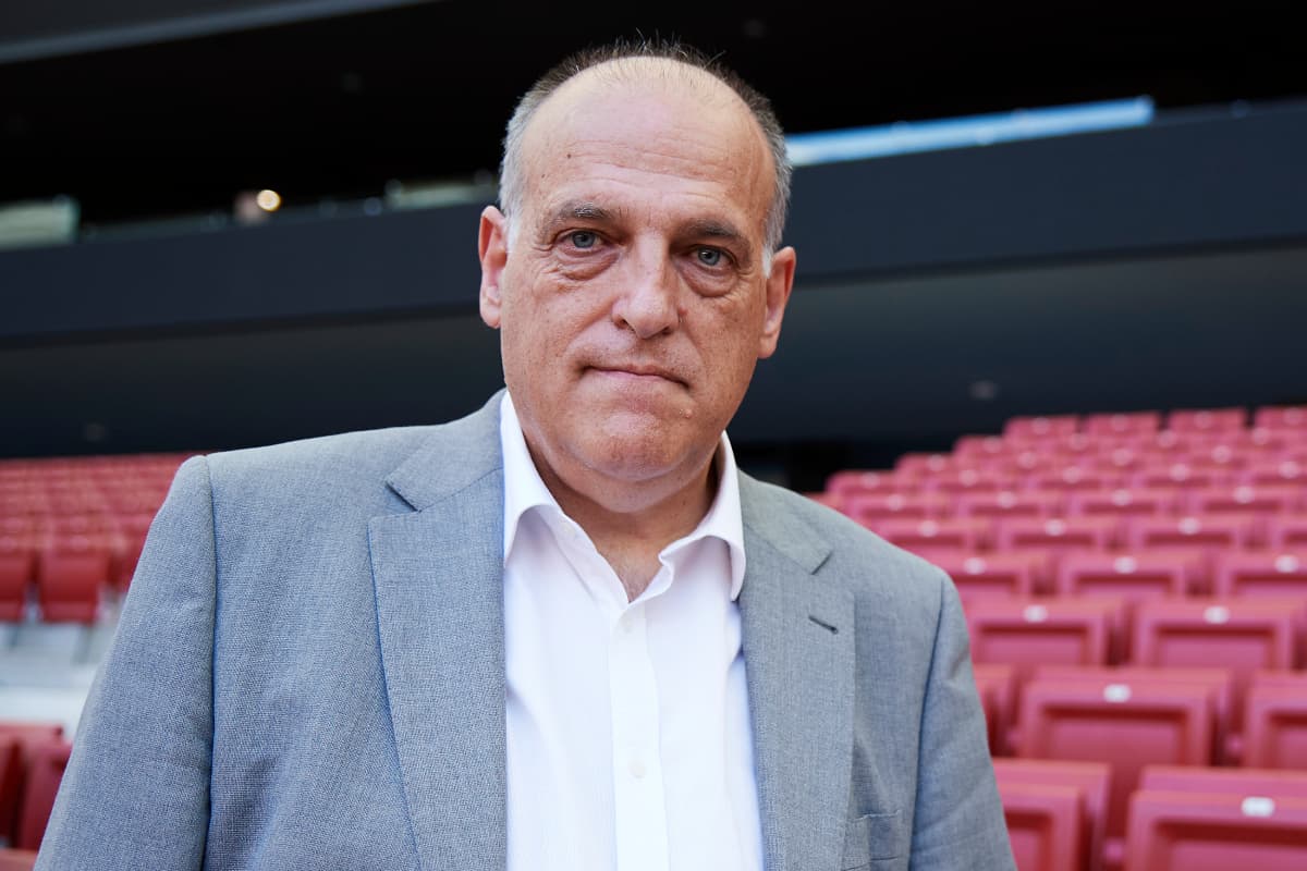 Javier Tebas contre le Real Madrid. (Photo by Carlos Alvarez/Getty Images)