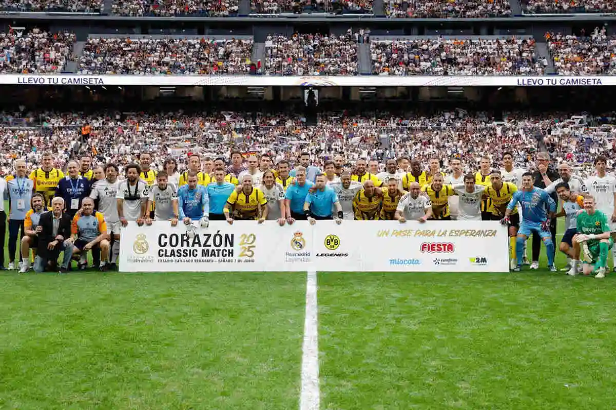 Le Corazón Classic Match 2025 entre le Real Madrid et le Borussia Dortmund. (realmadrid.com)